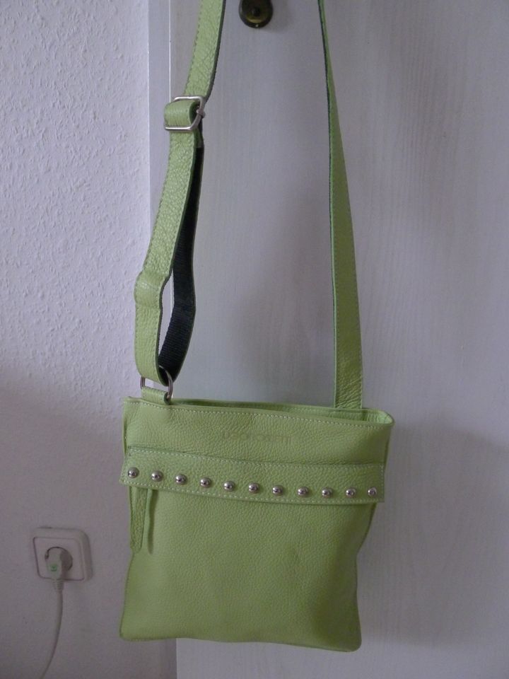 UGO ROSSETTI  Design Damen Umhänge/Schulter Tasche Leder grün Top in Herten