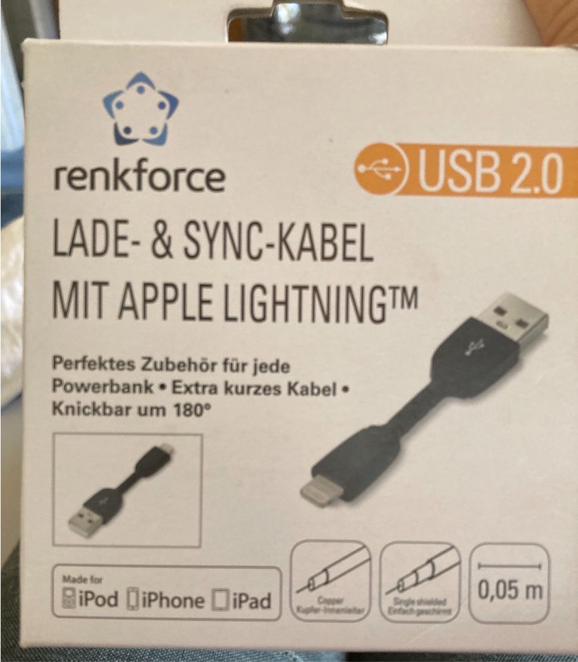 Buy Renkforce Apple Lightning connection cable for Apple iPod/iPad