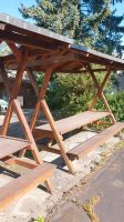 Sitzbänke aus Holz mit Dach ,zwei Stück Sachsen-Anhalt - Pretzien Vorschau