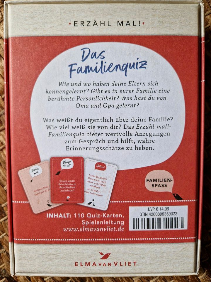 Spiel Das Familien-Quiz Gesellschaftsspiel Kartenspiel Familie in Witzenhausen