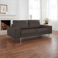 2-Sitzer Sofa Lexgaard, Echtleder Comfort - Dunkelbraun Niedersachsen - Wolfsburg Vorschau