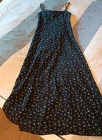 langes Sommerkleid schwarz mit Blümchen Gr. XS Sachsen - Gröditz Vorschau