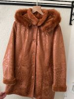 Braune Kunstlederwinterjacke mit Teddyfutter 42 Hessen - Offenbach Vorschau