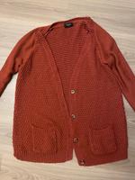Strickjacke rot braun Cardigan Jacke gestrickt warm Winter xxl 44 Düsseldorf - Oberbilk Vorschau