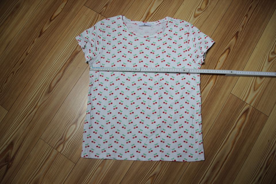 Shirt T-Shirt weiß Gr. L Basic Kirschen Cherry in Berlin