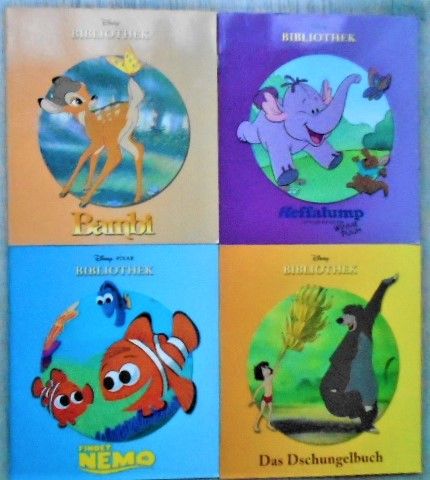 4x Disney Bibliothek, Memo/Dschungelbuch/Bambi/Heffalump in Hamburg