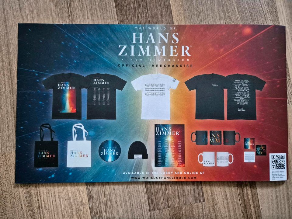 Hans Zimmer Fanartikel, VIP Package, Tour 2024 in Moringen