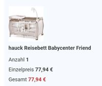 hauck Reisebett Babycenter Friend Baden-Württemberg - Rosenfeld Vorschau