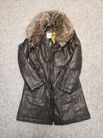 Khujo Leder Mantel Jacke Parka schwarz Gr. S Damen Fell Hessen - Sulzbach Vorschau