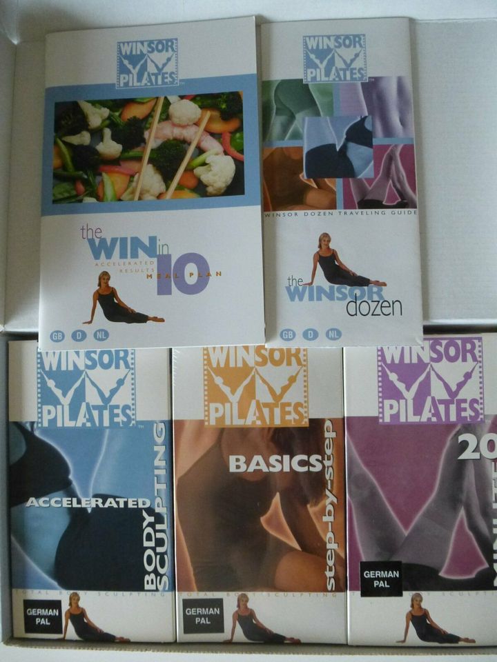 Winsor Pilates 3 VHS Basics Workout Body Sculpting Ernährungsheft in Heidelberg