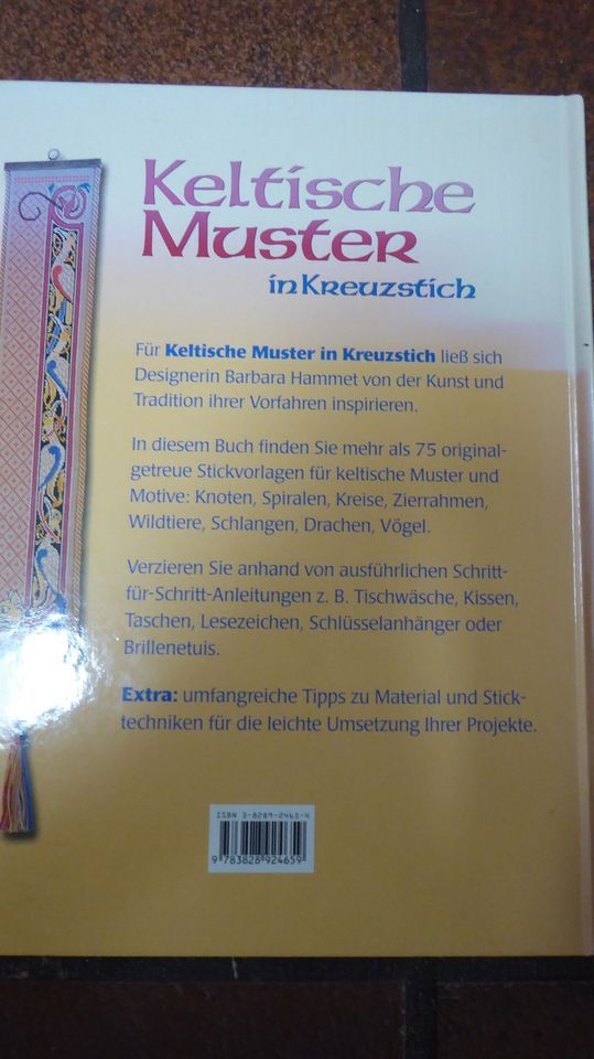 Keltische Muster im Kreuzstich Barbara Hammet Larp Kelten Wikinge in Bergheim