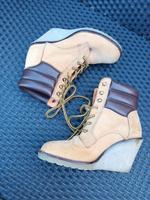 Keil Stiefelette Schnürer Buffalo Damen Boots 38 Leder❤️WIE NEU❤️ Kr. Altötting - Burgkirchen Vorschau