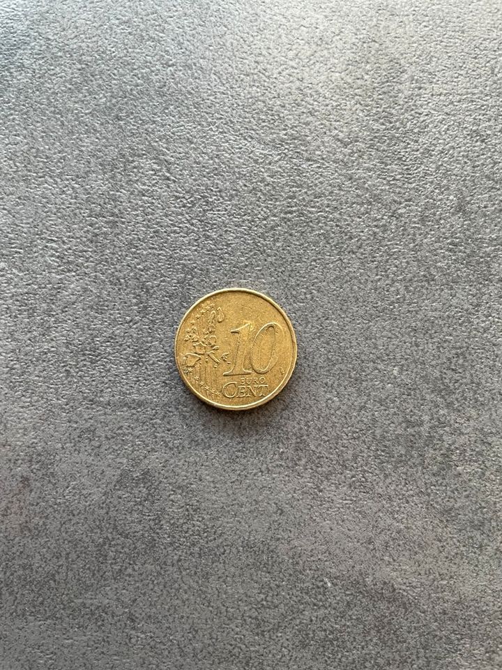 10 Cent Münze Nederlande von 1999 in Grünstadt