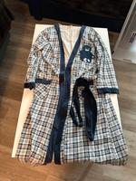 Yessica:Retro Bademantel,blau/weiss kariert,Größe S,Bärchenmotiv Hessen - Friedberg (Hessen) Vorschau