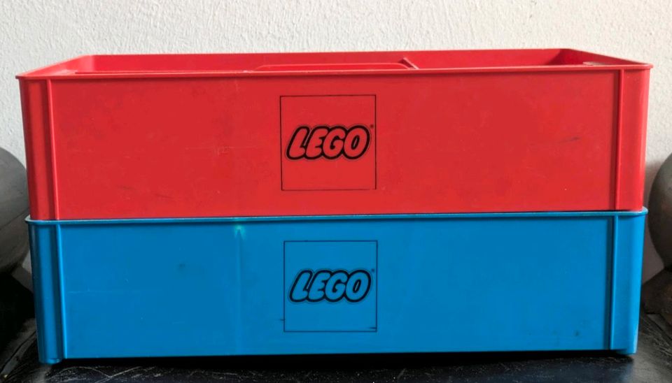 2 Lego Sortierbox Sortierkasten Retro Vintage rot blau in Hamburg