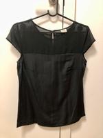 Esprit Shirt Gr. 34 Schwarz Satin wie neu Kurzarm durchsichtig Nordrhein-Westfalen - Würselen Vorschau