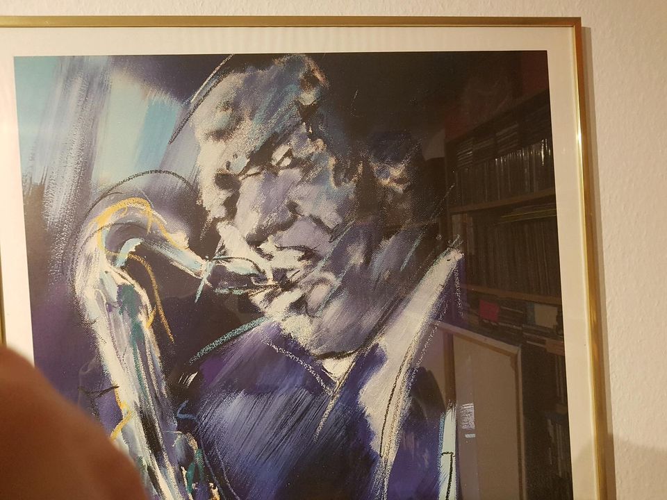 Coleman Hawkins  XL Jazzbild als Kunstdruck mit tollem Rahmen ! in Düsseldorf