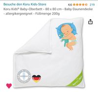 Koru Kids Decke Baby 80x80 Daunendecke Bettdecke Kinderwagendecke Nordrhein-Westfalen - Nordwalde Vorschau
