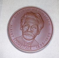 Porzellan Medaille Albert Schweitzer Niedersachsen - Uelzen Vorschau