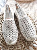 Zara Espadrilles, Espandrilles, Schuhe, Boho, Lochmuster, Weiß Dresden - Neustadt Vorschau