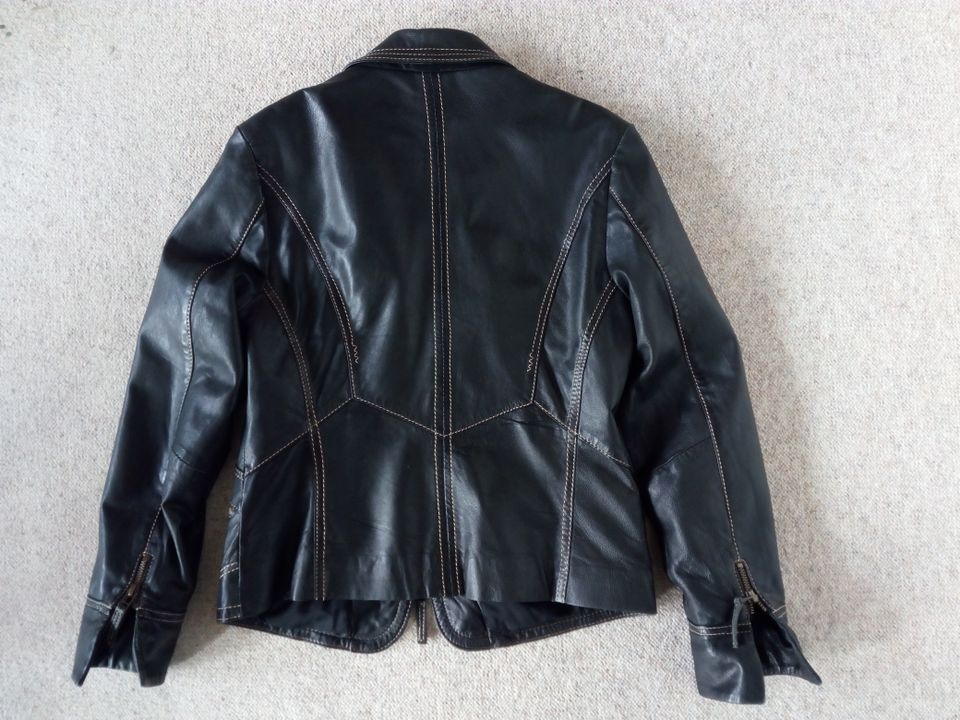 Echte Lederjacke / Übergangsjacke von Bonita, Größe 38, schwarz in Berlin