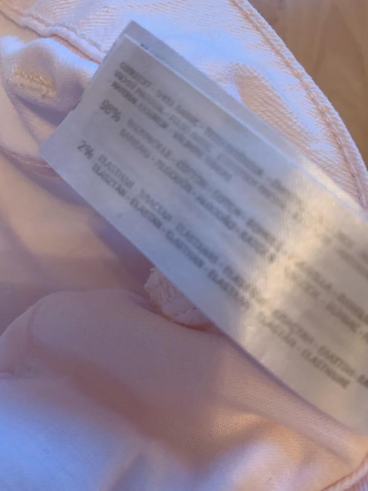 Helle Röhren Jeans in rosé weiss Gr S schmal Broadway Neu in Lemgo