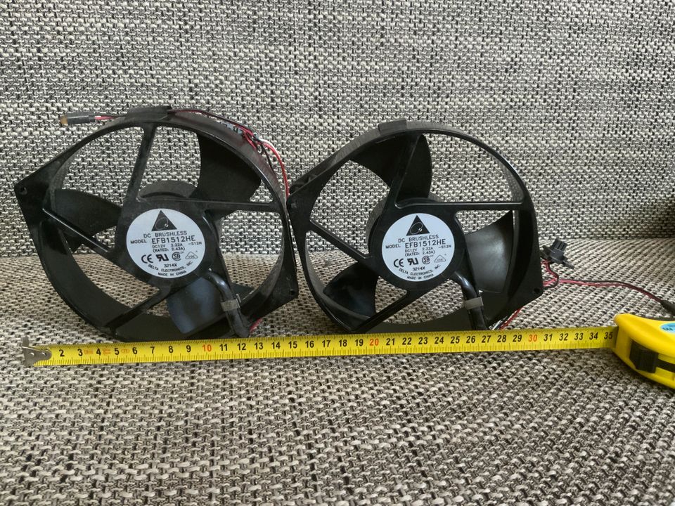 2x große Lüfter 14,5cm EFB1512HE DC 12V Brushless in Tübingen