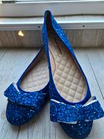 Buffalo Ballerinas Glitzer Blau - Größe 41 Düsseldorf - Benrath Vorschau