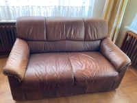 Sofa Leder braun Baden-Württemberg - Öhringen Vorschau