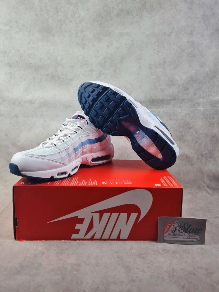 **NEU**|Nike Air Max 95|White/Challenge Red|Gr.46 in Frechen