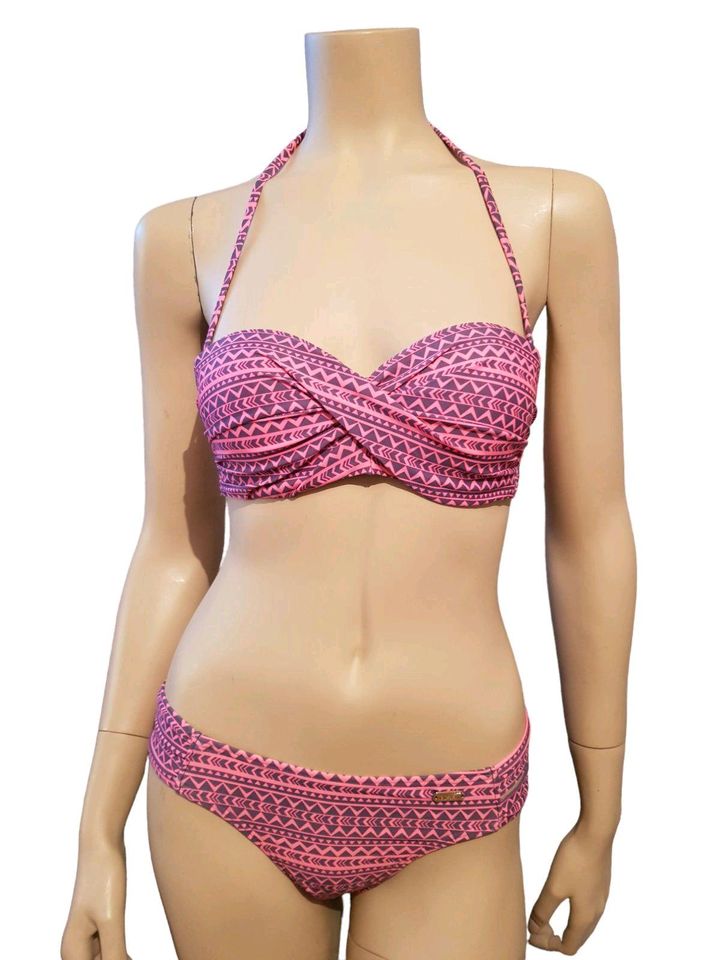 Venice Beach Bikini S 36B 70B Pink Grau Neu mit Etikett in OVP ! in St. Egidien