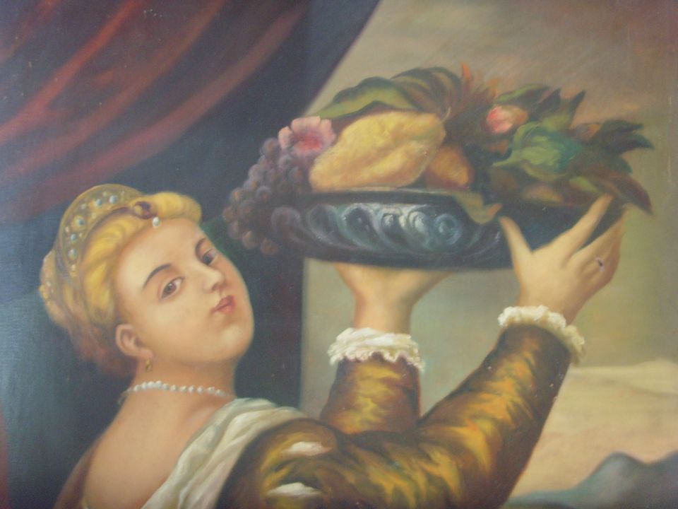 Gemälde - Dame mit Obstschale - 120 x 80 cm in Leipzig