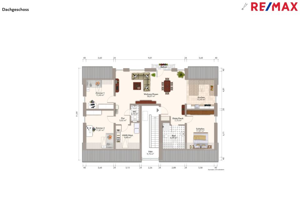 4-Zi-Wohnung mit Penthouse-Feeling - inkl. KFZ-Stellplatz - Erstbezug! in Dahn