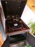 Grammophon antik mit vielen Schellackplatten alt plattenspieler Meyenburg - Gerdshagen Vorschau