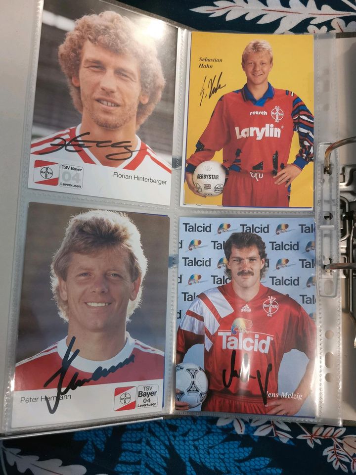 Bayer 04 Leverkusen Fußball Autogramme Sammlung Paket in Schwarzbach bei Eisfeld