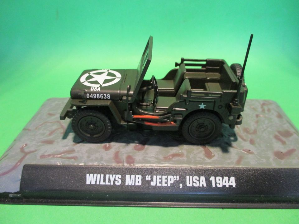 WILLYS MB "JEEP" Modellauto (USA 1944), D´Agostini 1:43 in Hermeskeil