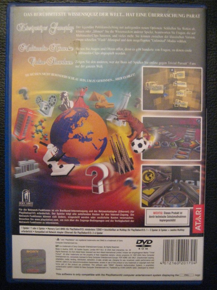 PS 2 Playstation 2 Spiel: "Trivial Pursuit Unlimited" in Frankfurt am Main