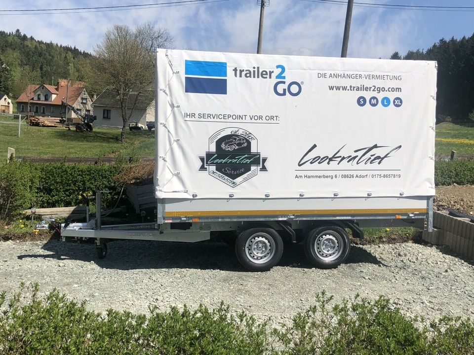 Pkw Anhänger Planenanhänger Transporter zum Mieten in Adorf-Vogtland