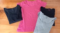 4 ungetragene T-Shirts, grau, rosa und 2x schwarz, Gr. 44 - 46 Baden-Württemberg - Freiburg im Breisgau Vorschau