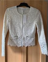 NEU Blazer Jäckchen Hochzeit Braut Spitze weiß Creme Vintage  36 Hessen - Fulda Vorschau