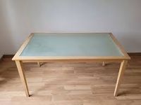 IKEA Esstisch Küchentisch Tisch mit Glasplatte Massivholz 80x140 Beuel - Vilich Vorschau