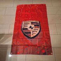 PORSCHE Emblem Motorhaube Flagge/Banner/Merchandise/Werbung Bayern - Schöllnach Vorschau