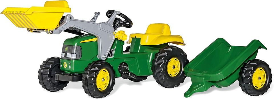 RollyToys John Deere Trettraktor mit Anhänger, Kinder 2,5-5 Jahre in Pössneck