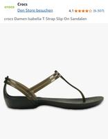 Crocs  W9 Damen Isabella T Strap Slip On Sandalen Hessen - Poppenhausen Vorschau