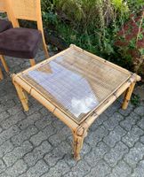 Coach Tisch / Sofa Tisch / Kaffeetisch aus Rattan and Glas Bayern - Wipfeld Vorschau