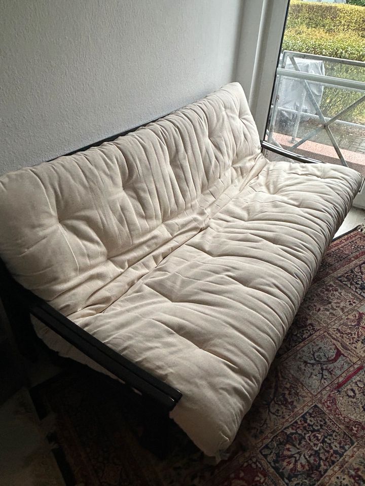 Futonbett Klappbett Massivholz m. INNOVATION Matratze 140x200 in Groß Ammensleben