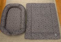 WIE NEU: Jollein „Spot“ - Babynest & Krabbeldecke - Storm Grey Düsseldorf - Bilk Vorschau