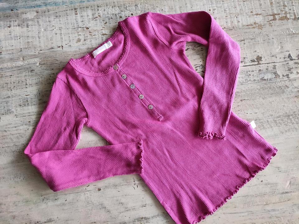 AYA NAYA Shirt Henley 7y 122 Longsleeve Langarm Pink TOP Skandi in Stuttgart