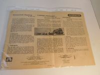 Märklin HO altes Instruktionsblatt aus dem Jahr 52 Dortmund - Lichtendorf Vorschau