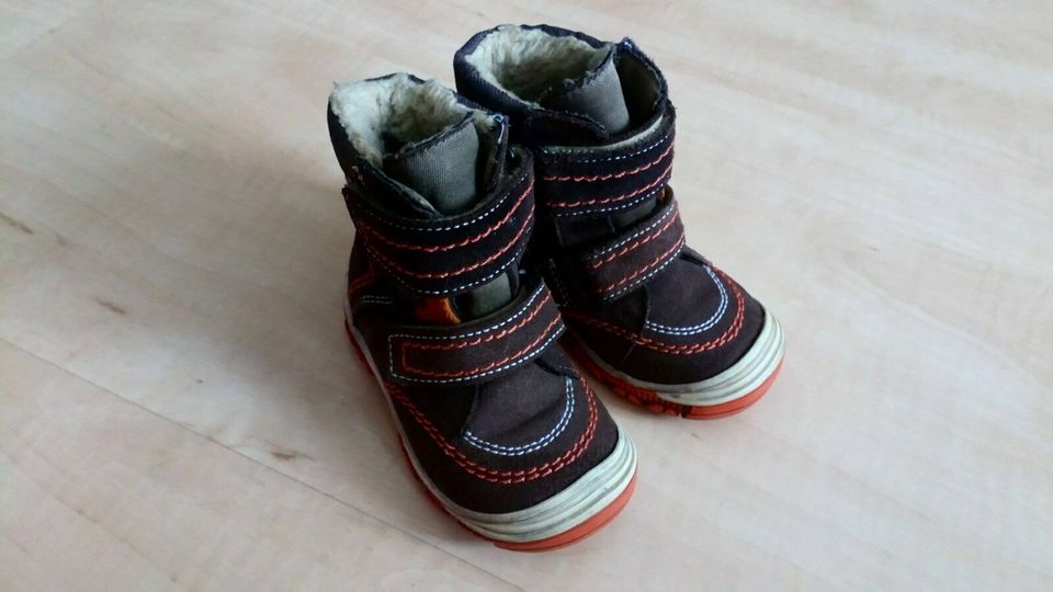 Winterstiefel Klettverschluss braun-orange von Richter Gr. 20 in Zwickau